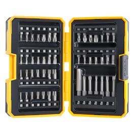 JETRANSPORT - 49pcs S2 Steel Bit Set Magnetic Driver Includes Tamper Proof Security Torx Sq Hex Pz Sl Ph With 1 4 Drill - Default