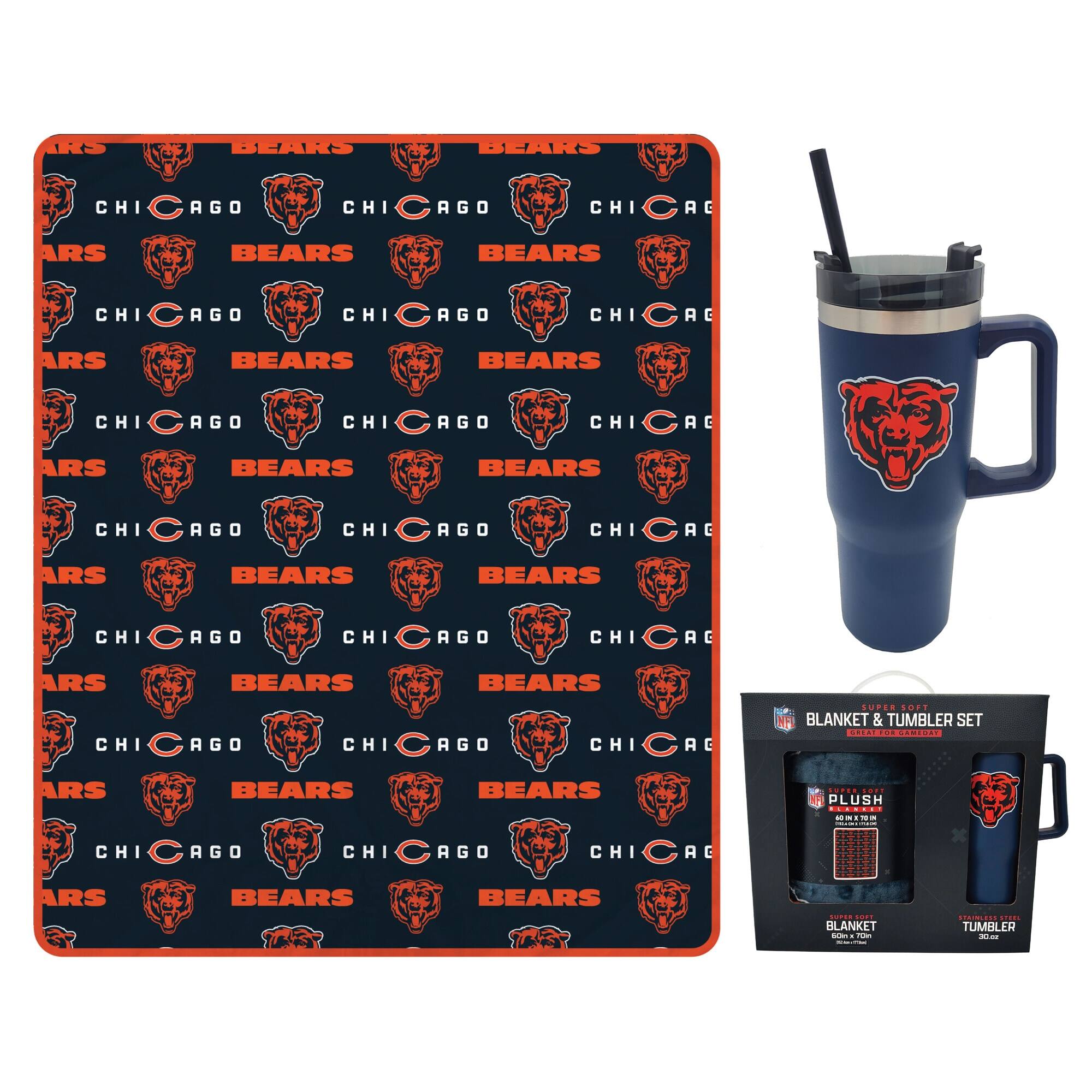 CHICAGO BEARS  
CHICAGO BEARS  
CHICAGO BEARS  
CHICAGO BEARS  
CHICAGO BEARS  
CHICAGO BEARS  
CHICAGO BEARS  
CHICAGO BEARS  
CHICAGO BEARS  
CHICAGO BEARS  
CHICAGO BEARS  
CHICAGO BEARS  
CHICAGO BEARS  
CHICAGO BEARS  
CHICAGO BEARS  
CHICAGO BEARS  
CHICAGO BEARS  
CHICAGO BEARS  
CHICAGO BEARS  
CHICAGO BEARS  
CHICAGO BEARS  
CHICAGO BEARS  

NFL BLANKET & TUMBLER SET  
SUPER SOFT BLANKET  
PLUSH  
STAINLESS STEEL TUMBLER