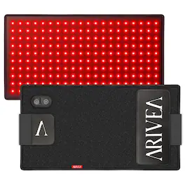 Arivea - Red Light Therapy Pad for Body, Wearable Near Infrared Light Therapy Wrap with 660nm & 850nm LEDs - Black