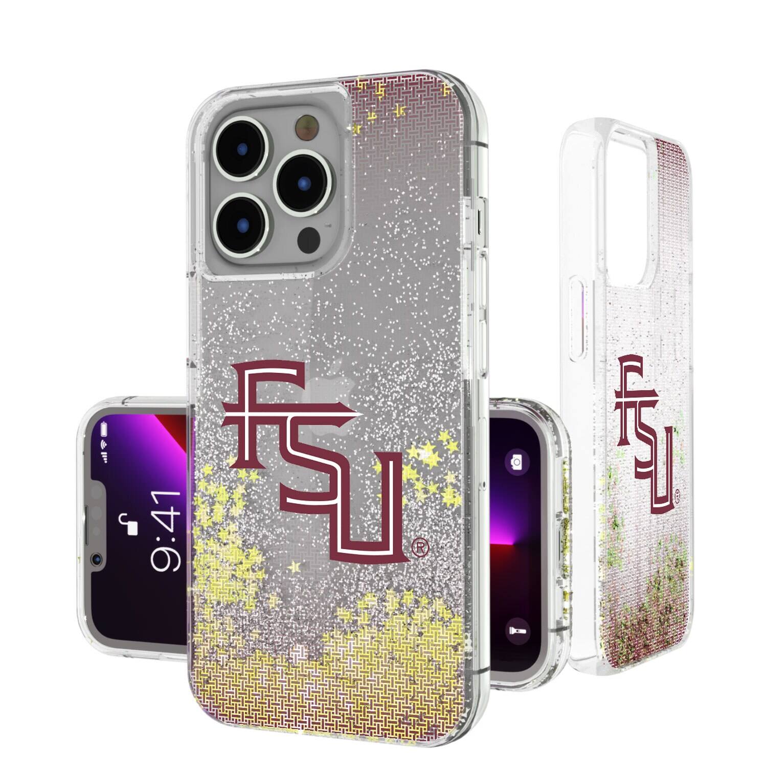 Keyscaper - NCAA - Florida State Seminoles Linen Logo iPhone Glitter Case - 14 - Multicolor price history on PriceWatchPro