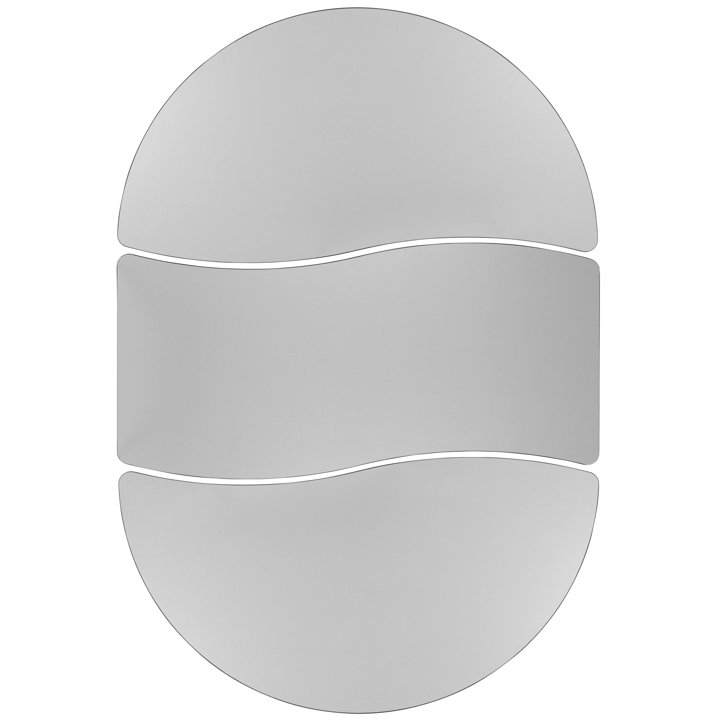 Alt View 7. Emma + Oliver - 3 Piece 86" Oval Wave Collaborative Grey Kids Adjustable Activity Table Set - Grey.
