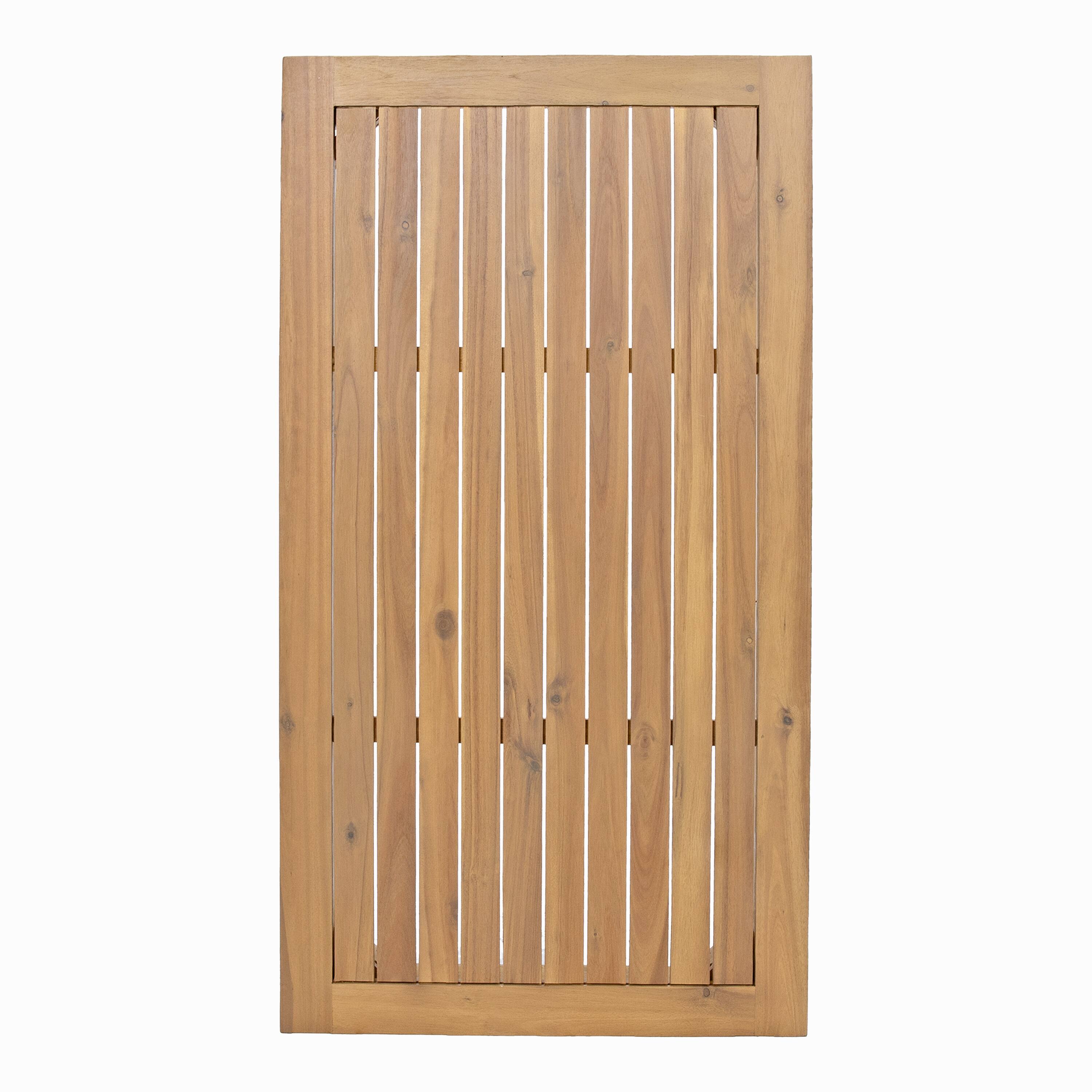 Alt View 8. Sunnydaze - Bodie Acacia Wood Outdoor Patio Coffee Table - Brown.