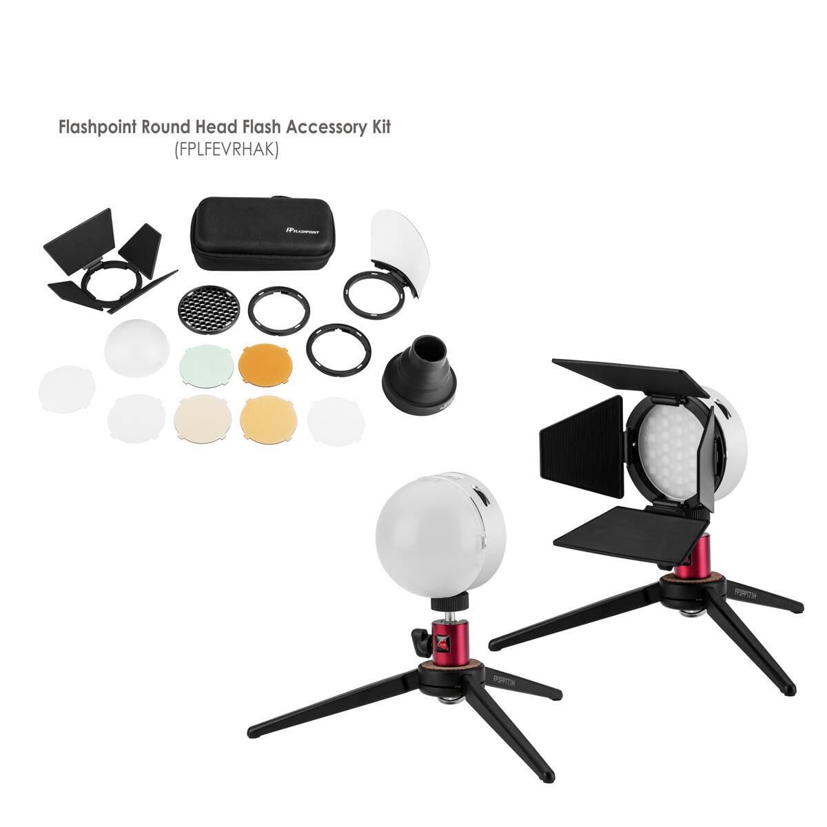Flashpoint Round Head Flash Accessory Kit (FPLFEVRHAK)