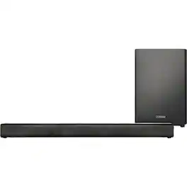 Mission - MSB21 2.1 Channel Soundbar with Wireless Subwoofer - Black
