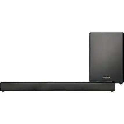 Front. Mission - Mission MSB21 2.1 Channel Soundbar with Wireless Subwoofer - Black.