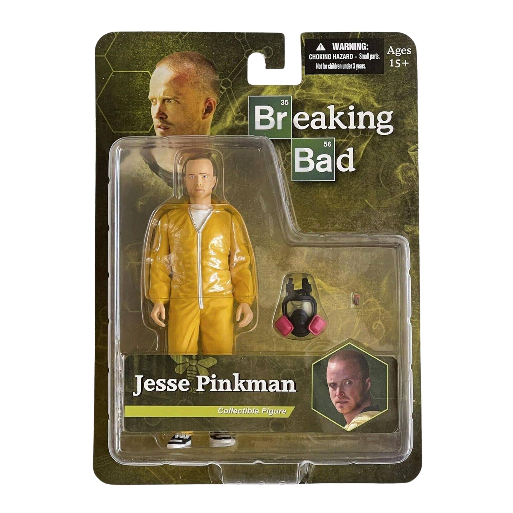 WARNING: Small parts. CHOKING HAZARD. Not for children under 3 years. Ages 15+. Breaking Bad. 35 56. Jesse Pinkman. Collectible Figure