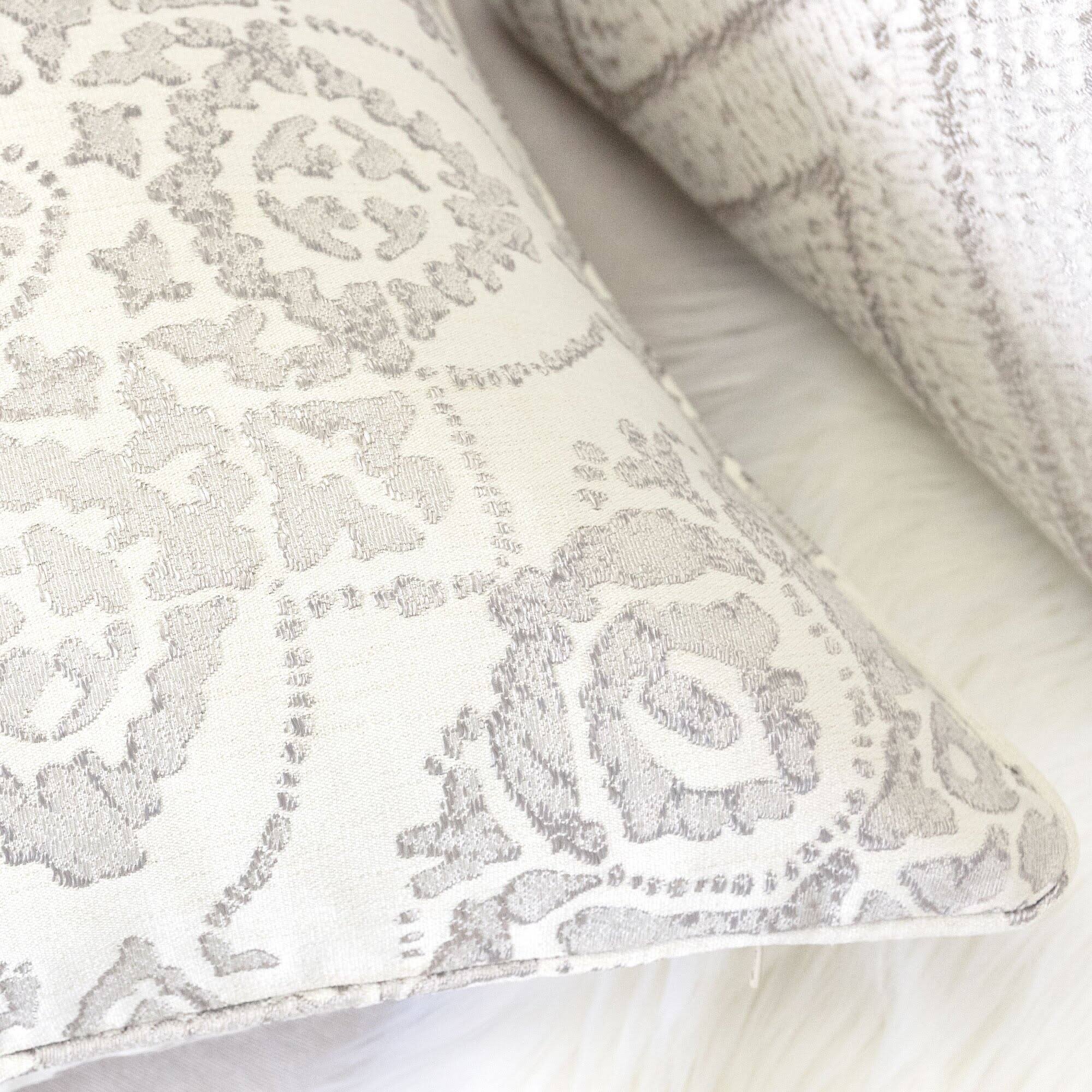 Alt View 1. LuXeo - Katlina Indoor/Outdoor Reversible Throw Pillow Color: Cream, Size: 20"x20" - CREAM.