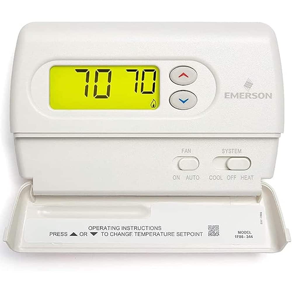 Schertz - Non-Programmable Thermostat for Single-Stage Systems, White
