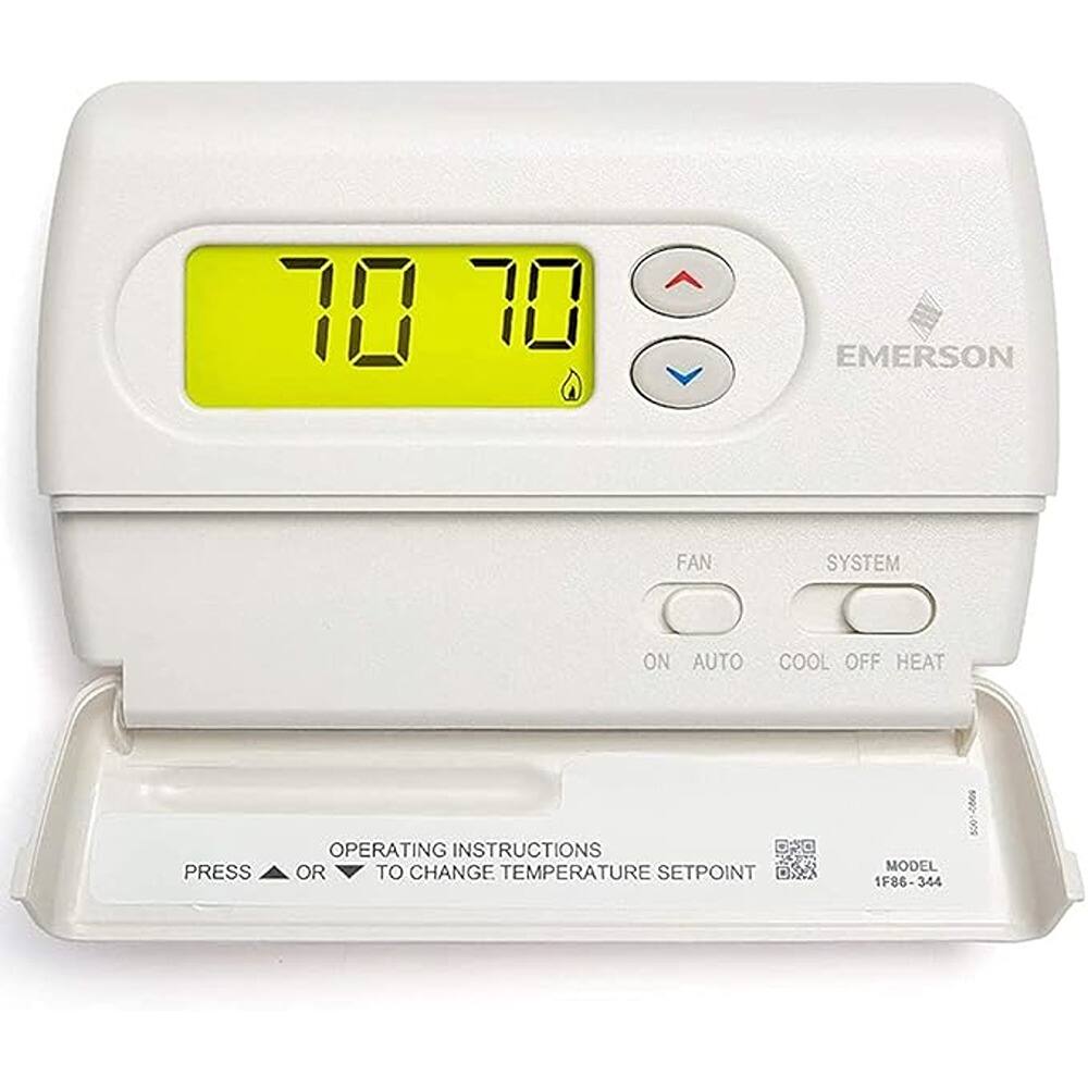 Schertz - Non-Programmable Thermostat for Single-Stage Systems, White