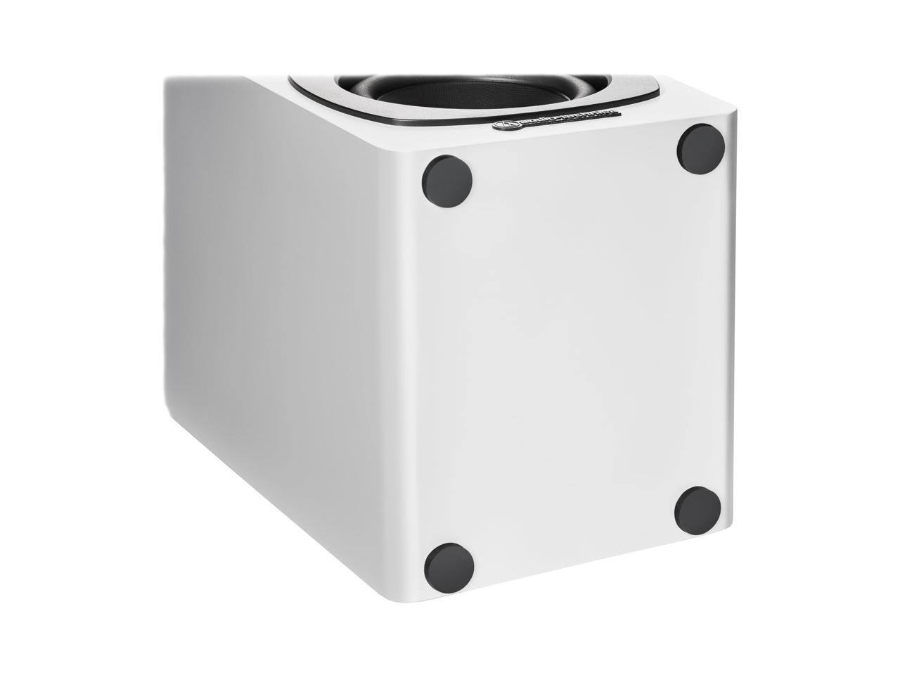 Alt View 2. Audio-Technica - Audio-Technica AT-SP3X Powered Bluetooth Bookshelf Speakers - White.