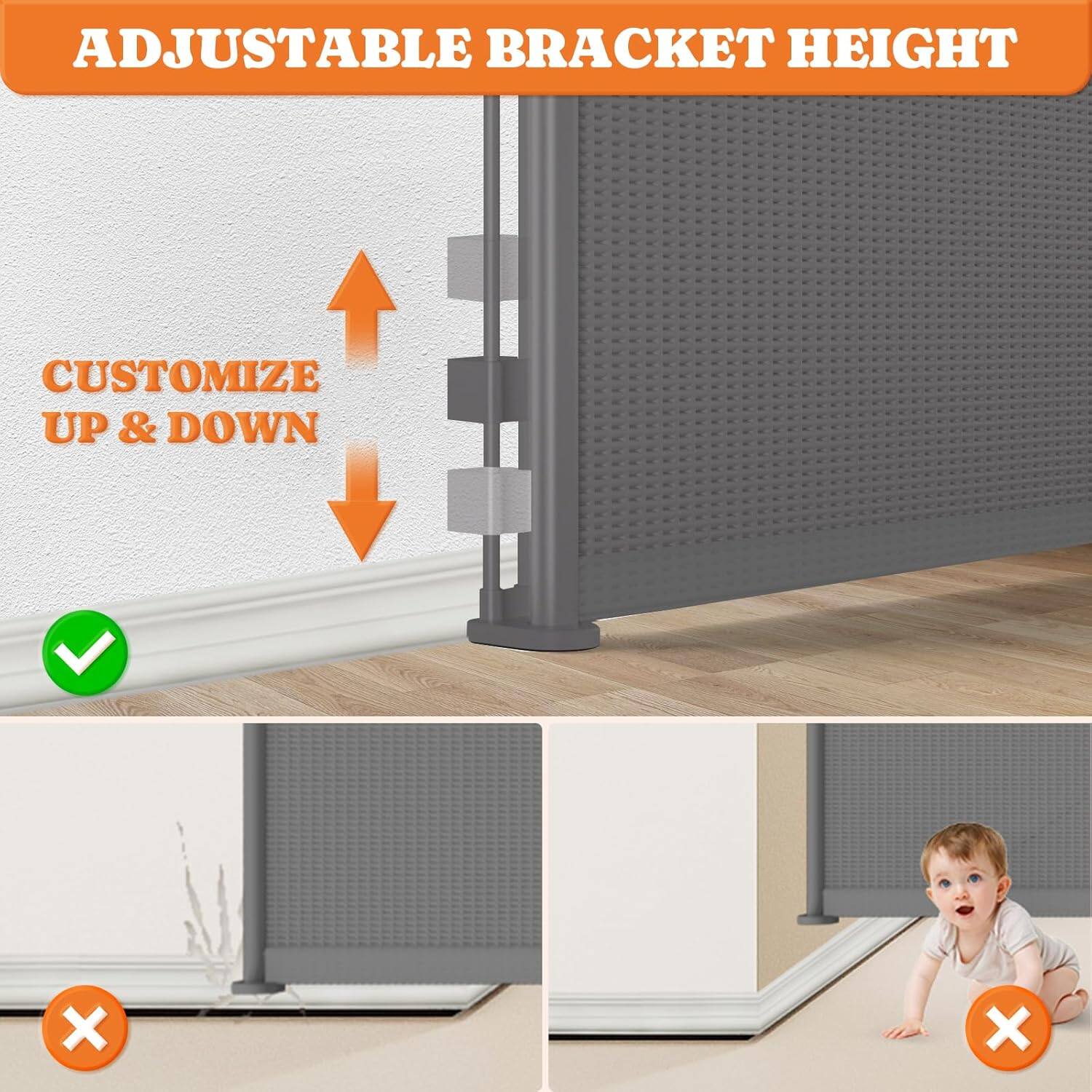 ADJUSTABLE BRACKET HEIGHT

CUSTOMIZE UP & DOWN