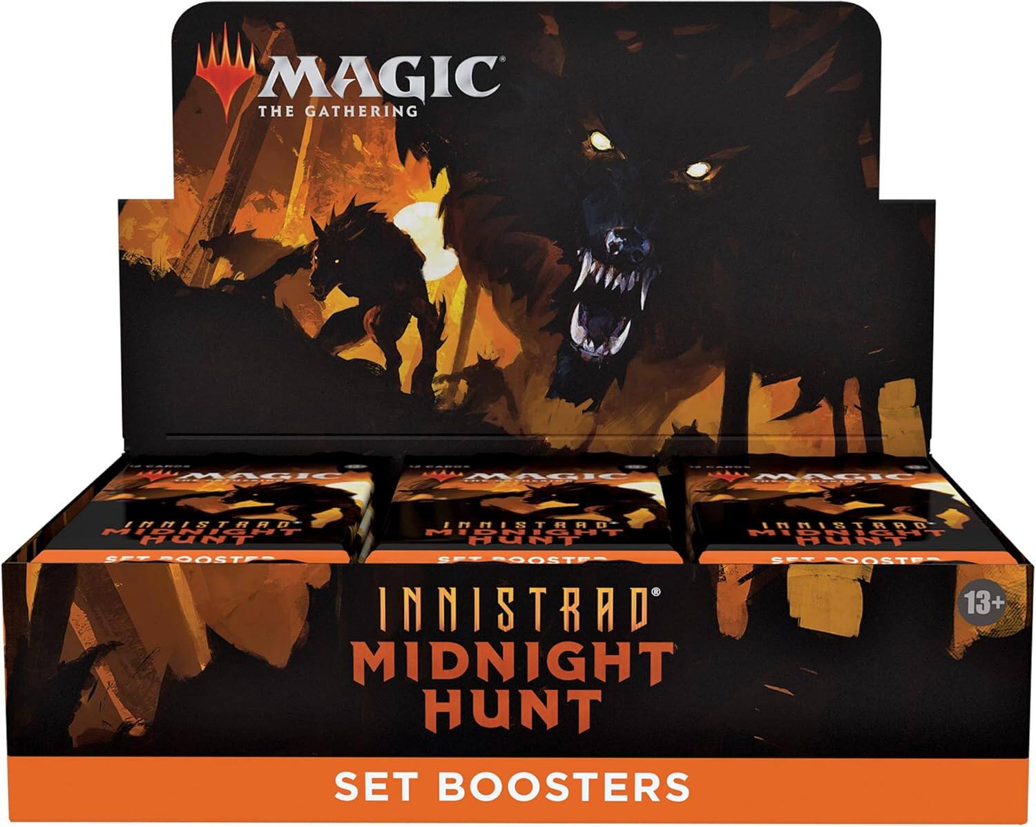 MAGIC THE GATHERING  
44IC MAGIC LL MAI INISTRAD INNISTRAD NHISTRRU M HIDNICHT M DNIGHT HUNT HUNT DUNT SET POOSTA C-- BOOSTE SET POOSTE INNISTRAD 13+ MIDNIGHT HUNT SET BOOSTERS