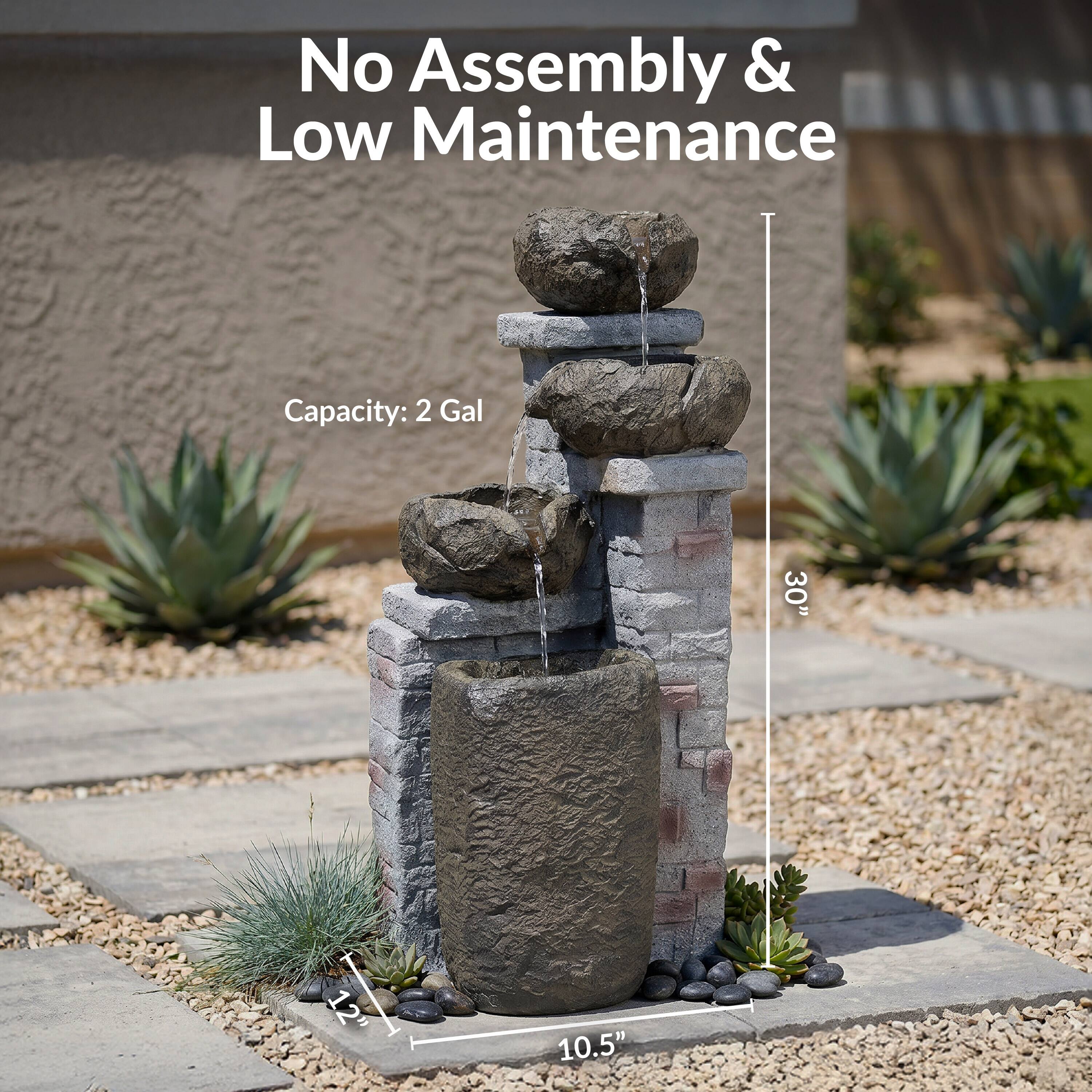 No Assembly & Low Maintenance  
Capacity: 2 Gal  
30"  
12"  
10.5"