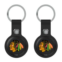 Keyscaper - Chicago Blackhawks Two-Pack AirTag Holders - No Size - Black