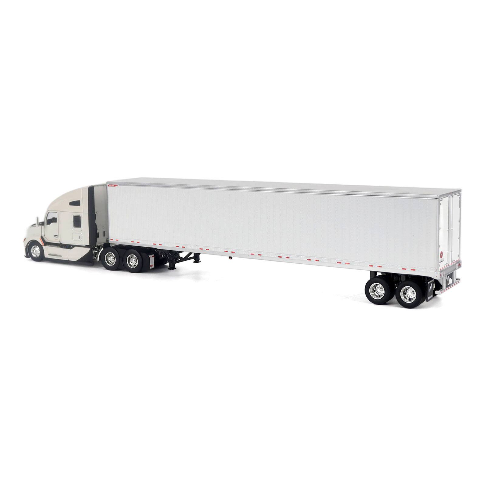 Alt View 2. Diecast Masters - Kenworth T680 Next-Gen 76" High-Roof Sleeper White w/Great Dane Champion 53ft Dry Trailer 1/50 Model by Diecast Masters.