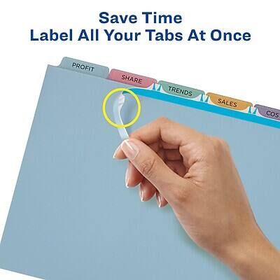 Save Time  
Label All Your Tabs At Once  

PROFIT  
SHARE  
TRENDS  
SALES  
COST