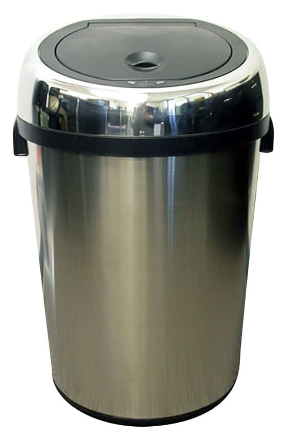 iTouchless - 23-Gal. Touchless Trash Can - Stainless Steel