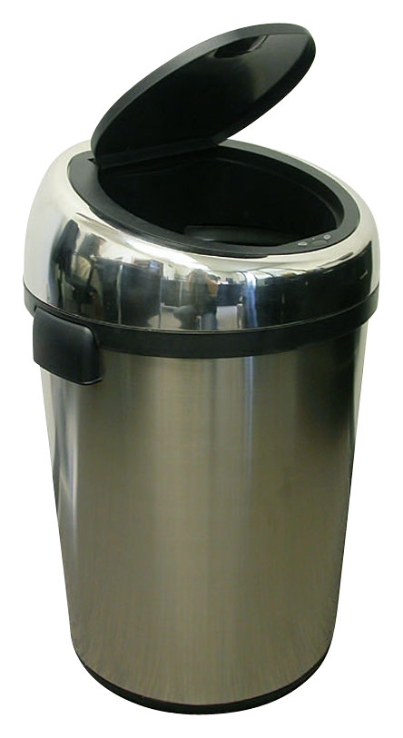 iTouchless - 18-Gal. Touchless Round Trash Can - Stainless Steel was $219.99 now $152.99 (30.0% off)