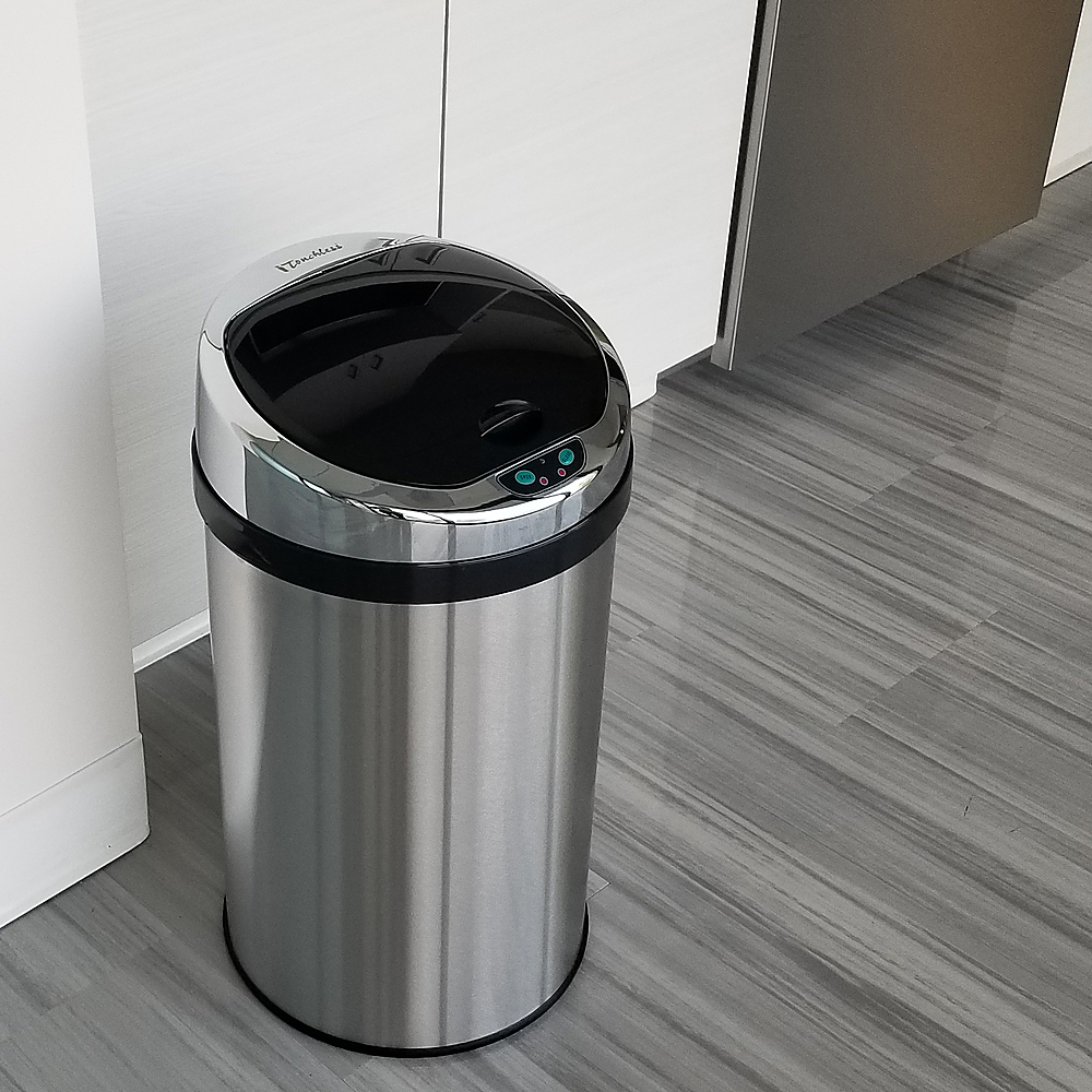 Best Buy: iTouchless 8 Gallon Touchless Sensor Trash Can with