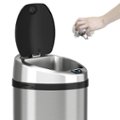 Left Zoom. iTouchless - NX 8-Gal. Touchless Round Trash Can - Stainless Steel.