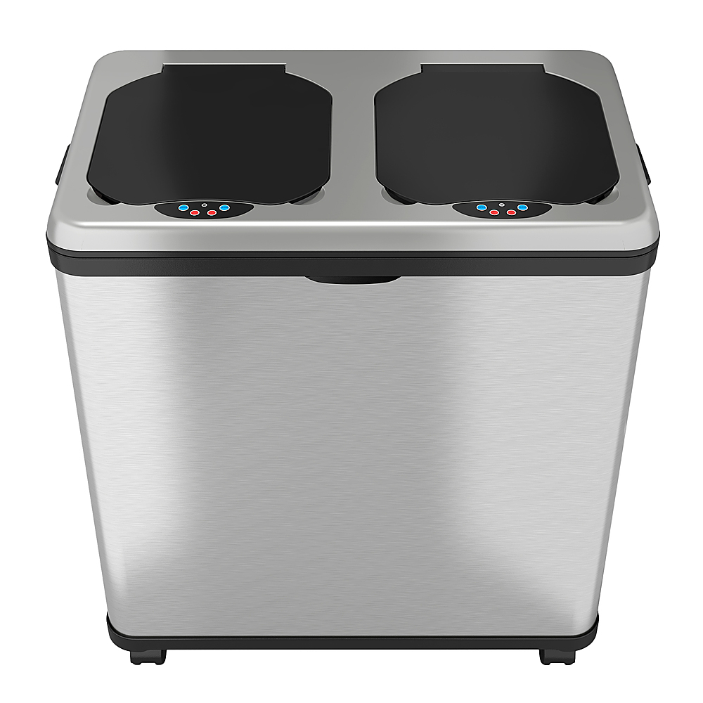16 Gallon Dual-Compartment Stainless Steel Sensor Recycle Bin/Trash Ca –  iTouchless Housewares and Products Inc.