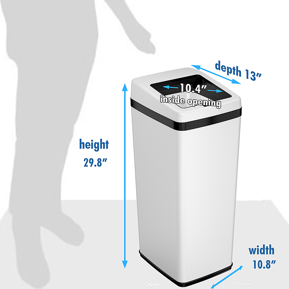 iTouchless Oval Sensor Touchless Trash Can with Odor Control System & AC  Power Adapter for Automatic Trash Cans, Official and Manufacturer  Certified