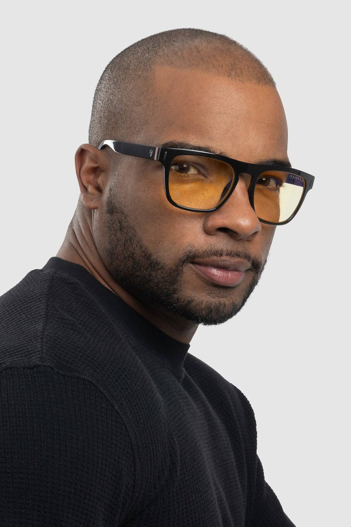 Alt View 1. GUNNAR - GUNNAR Gaming Glasses  - World of Warcraft Horde Edition, Onyx, Amber Lens - Blue Light Blocking, Relieve Dry Eye - Onyx.