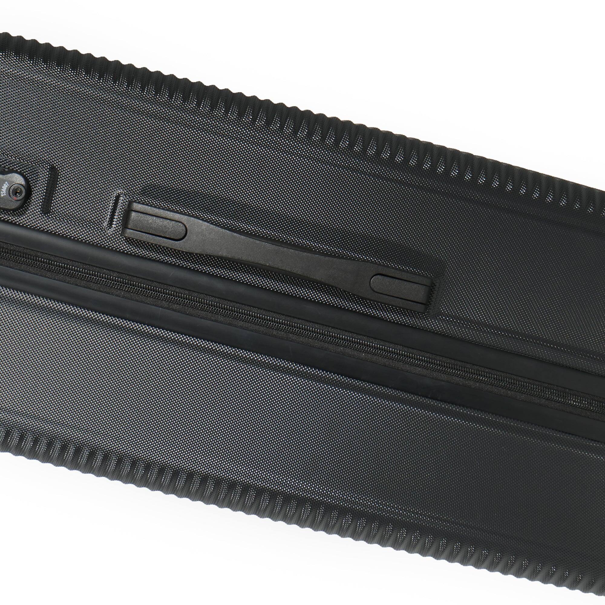 Alt View 9. BreeBe - 7-Piece Luggage Set ABS Lightweight & Durable Suitcase with Spinner Wheels, TSA Lock, (20/24/28), Black - Black.