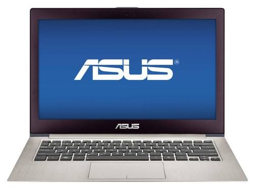 Front Standard. Asus - ZENBOOK Prime Ultrabook 13.3" Laptop - 4GB Memory - 256GB Solid State Drive - Silver.