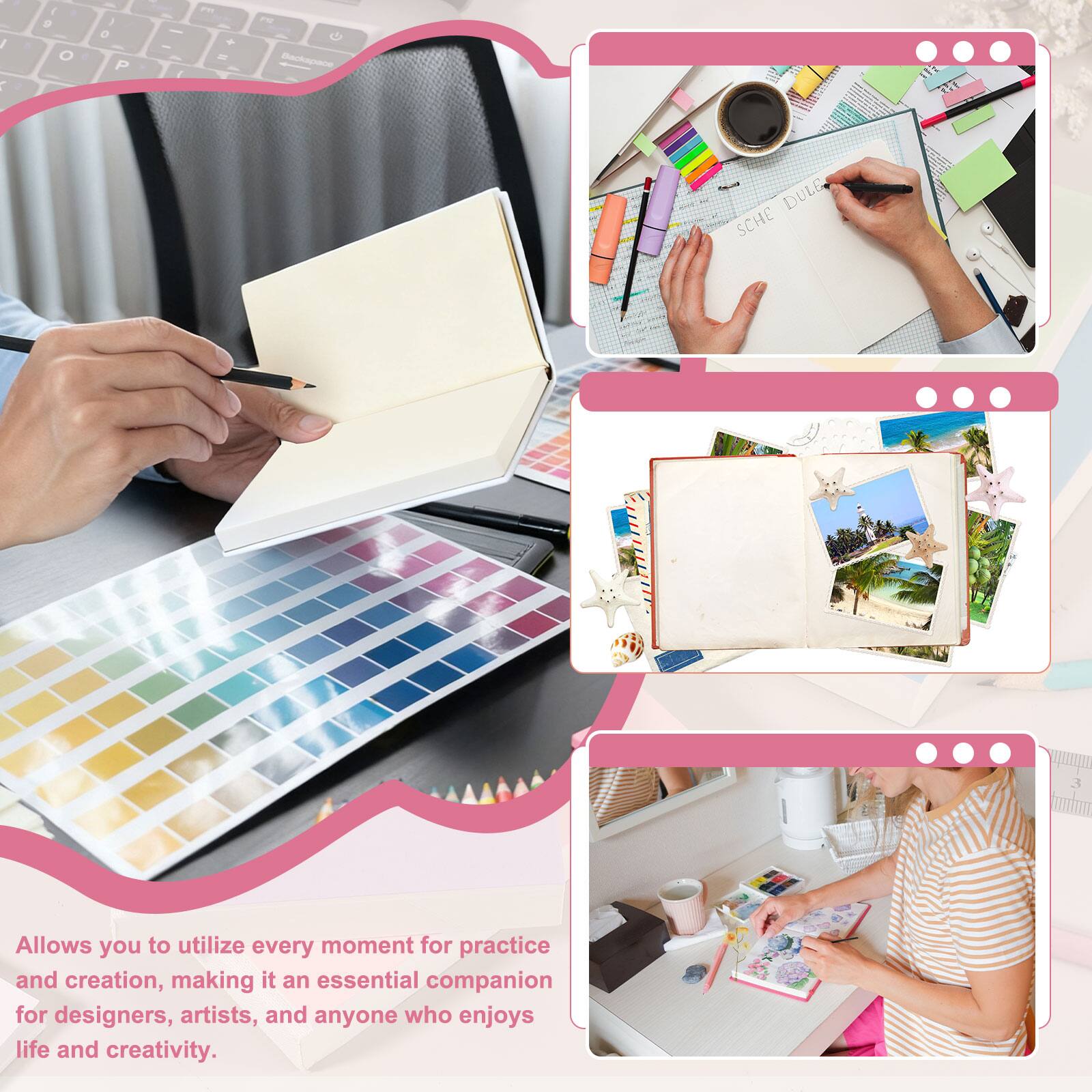 / f P O 7 e P - - - - + - ~ ackopace  
DULE SCHE 5  
Allows you to utilize every moment for practice and creation, making it an essential companion for designers, artists, and anyone who enjoys life and creativity.