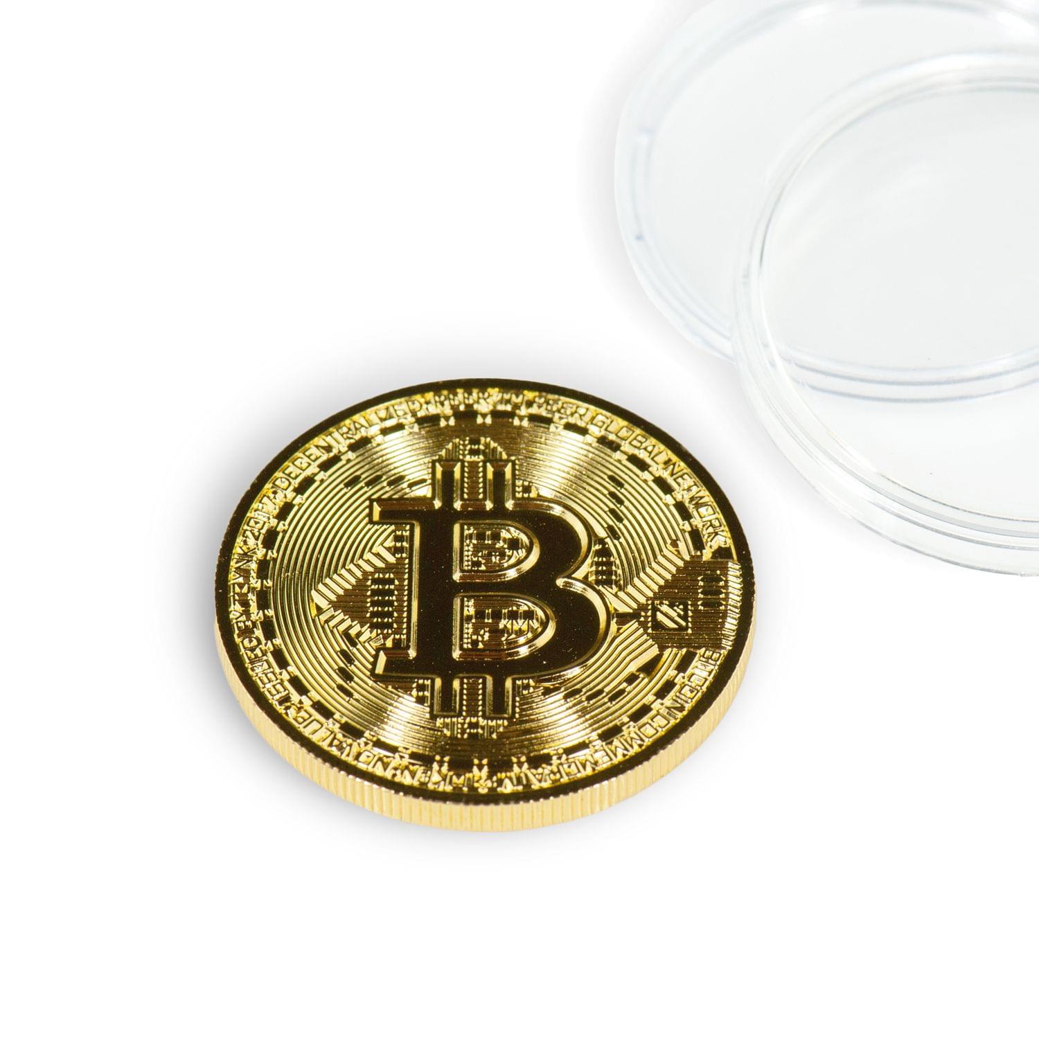 Toynk - Bitcoin Collectible| Plated Commemorative Blockchain Coin| Collector's Coin - Gold