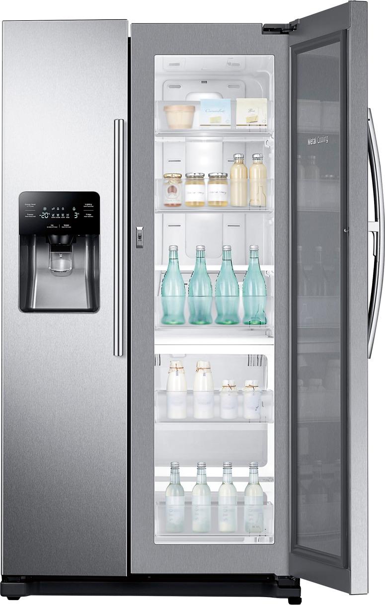 Best Buy: Samsung 24.7 Cu. Ft. Side-by-Side Refrigerator with Food ...
