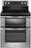 Front. Whirlpool - 30" Self-Cleaning Freestanding Double Oven Electric Range - Stainless steel.
