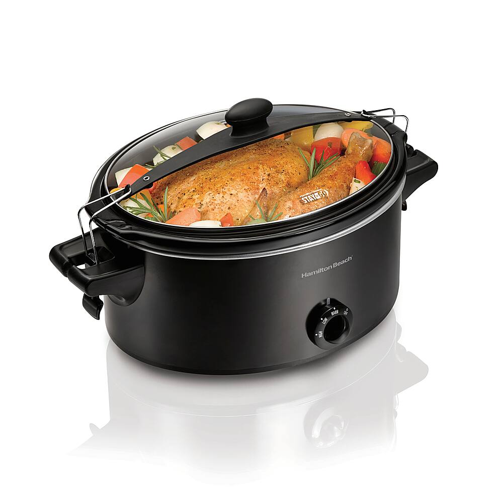 Angle. Hamilton Beach - Stay or Go 6 Quart Slow Cooker - Black.