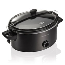 Hamilton Beach - Stay or Go 6 Quart Slow Cooker - black - Front_Zoom