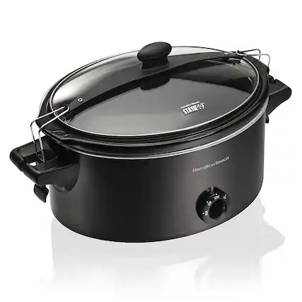 Front. Hamilton Beach - Stay or Go 6 Quart Slow Cooker - Black.