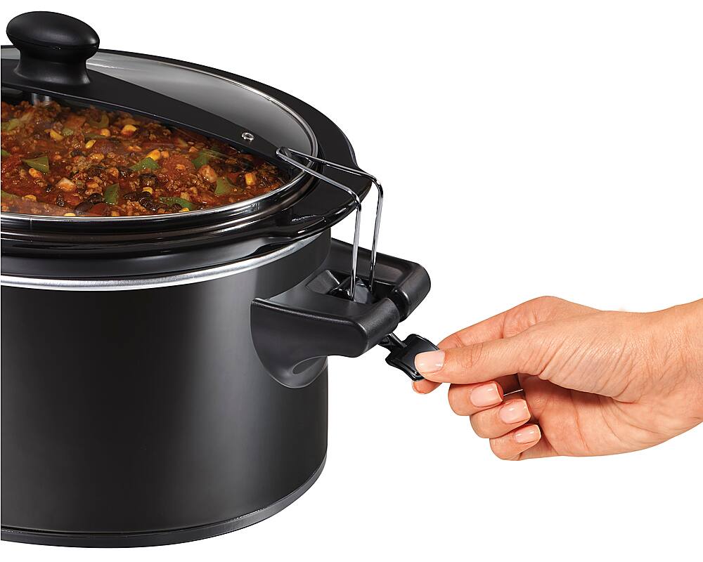 Alt View 1. Hamilton Beach - Stay or Go 6 Quart Slow Cooker - Black.