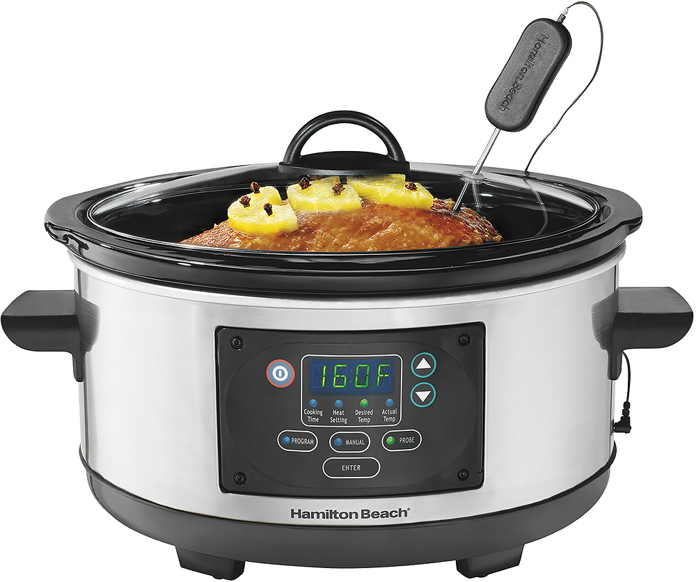 Best Buy: Hamilton Beach Stay or Go 4-Quart Slow Cooker Silver