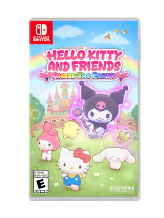 NINTENDO SWITCH
HELLO KITTY AND FRIENDS
FREEZE TAG PARTY
EVERYONE
ENFANTS et ADULTES
E
ESRB
NIGHTHAWK interactive - E (Everyone)