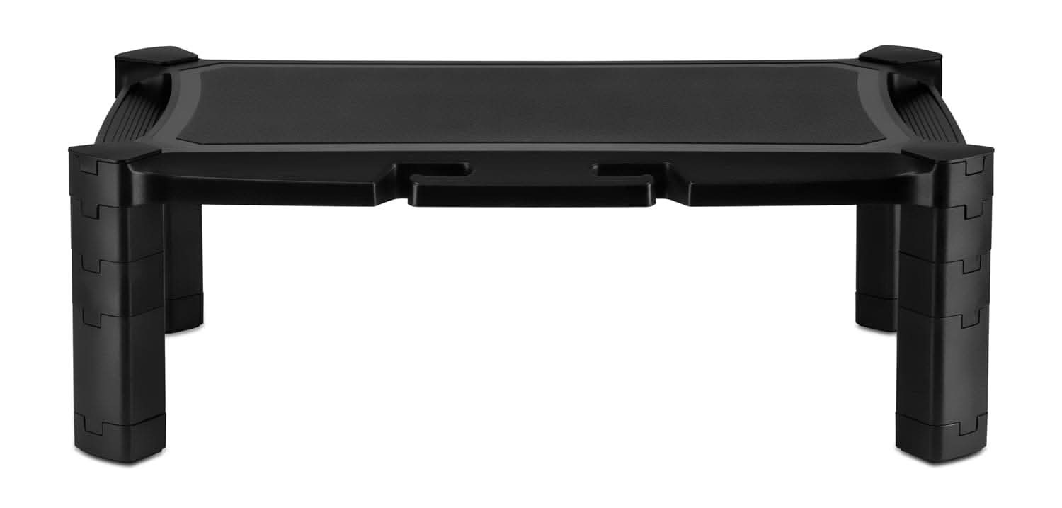 Alt View 4. Mount-It! - Height Adjustable Printer & Monitor Stand with Storage Grooves, Up to 6.6" Elevation & 22 lb Capacity, Black - Black.