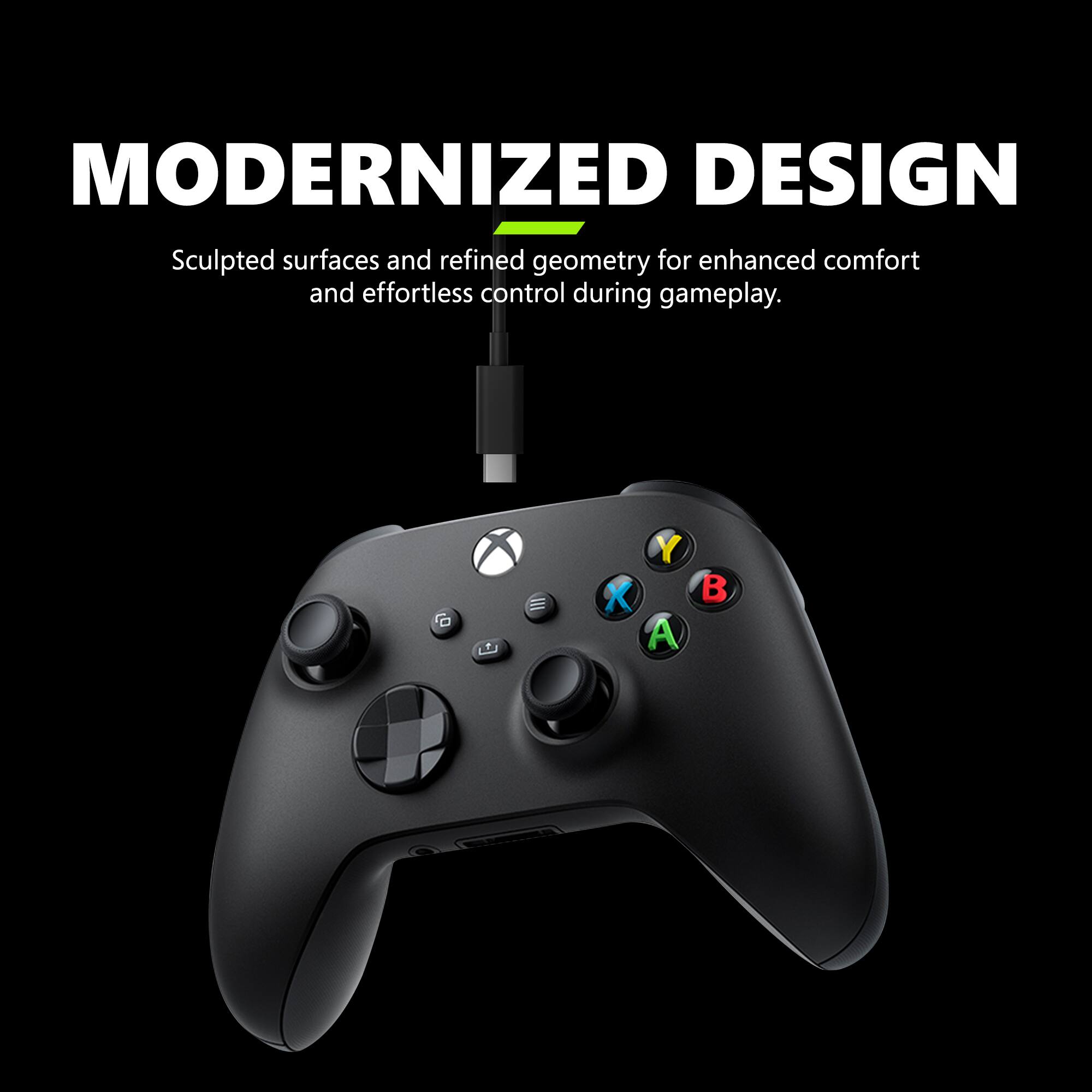 MODERNIZED DESIGN  
Sculpted surfaces and refined geometry for enhanced comfort and effortless control during gameplay.  
G III Y X A B