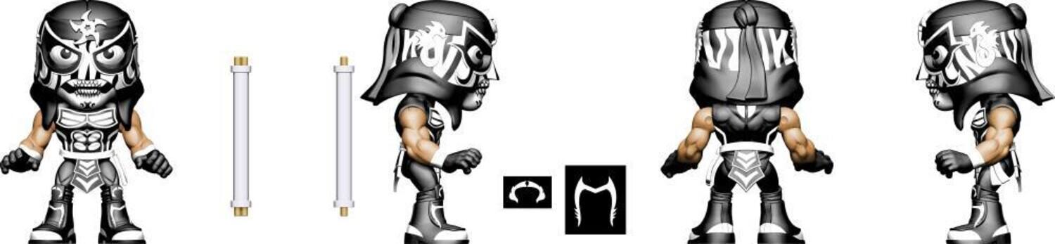 Alt View 3. PopMarket - Boss Fight Studio - Legends Of Lucha Libre - Luchacitos Display PDQ (Net)   - Collectibles - Multicolor.