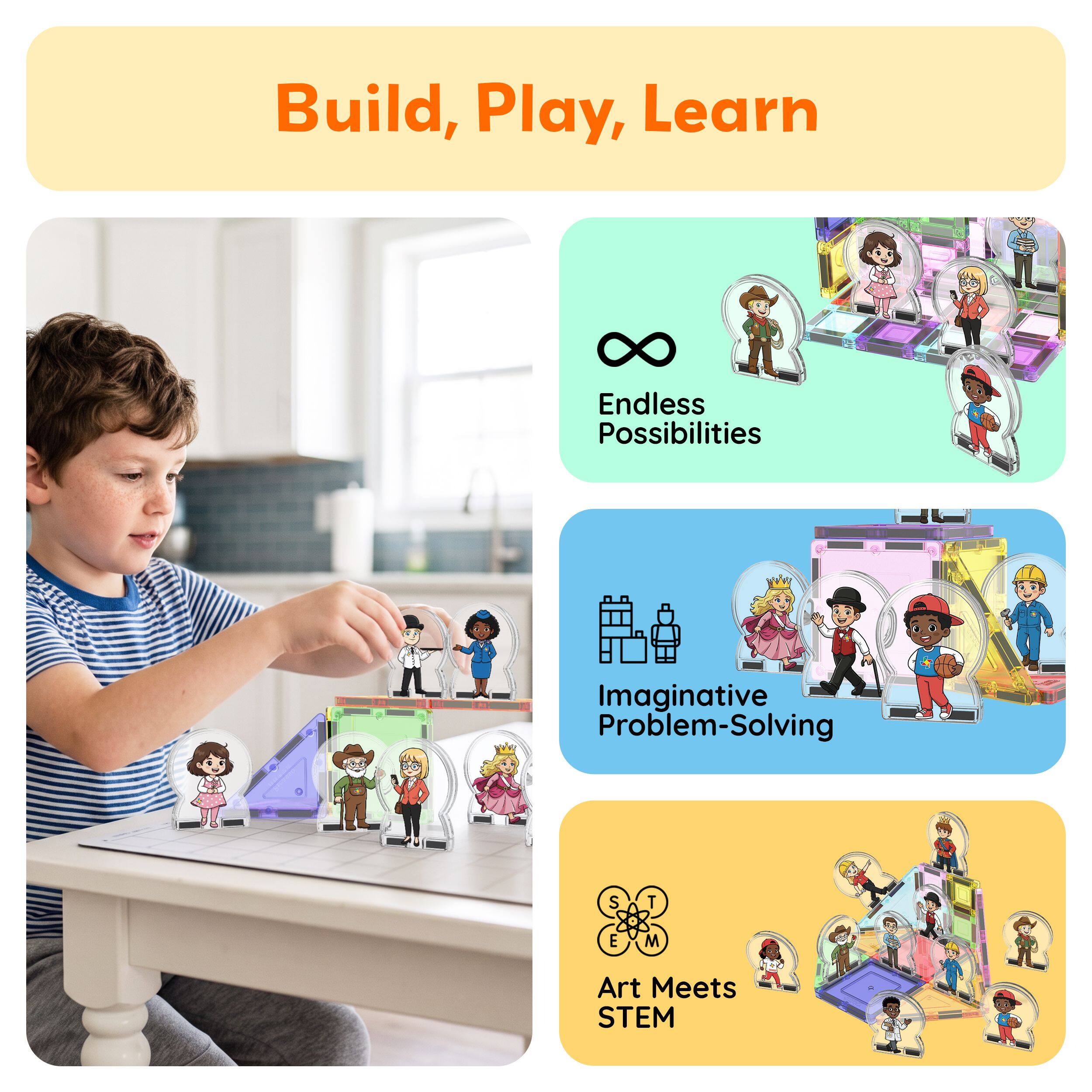 Build, Play, Learn

8 Endless Possibilities

Imaginative Problem-Solving

S T E M

Art Meets STEM