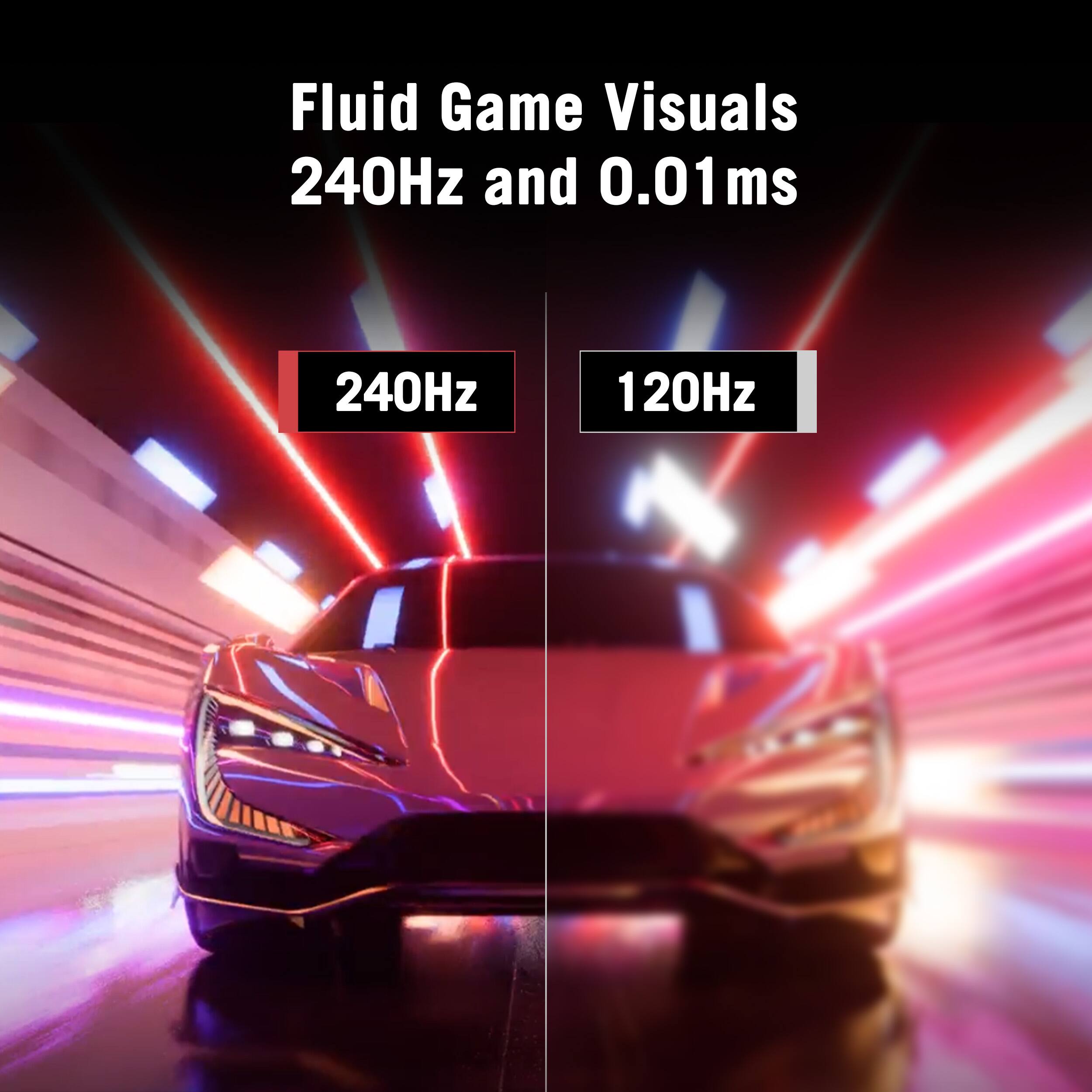 Fluid Game Visuals 240Hz and 0.01ms

240Hz

120Hz