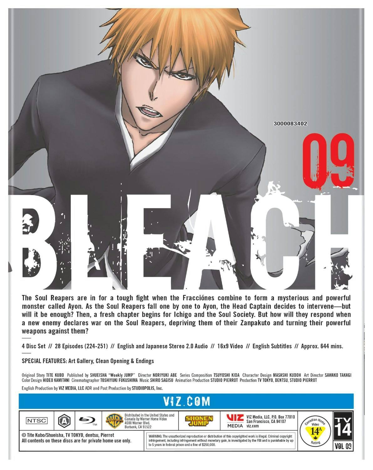 Back. Bleach: Set 9 (Box Set) [Blu-ray].