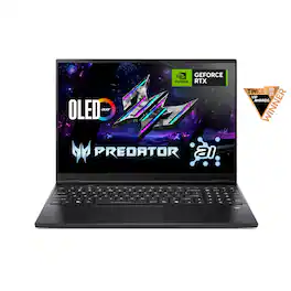 Acer - Predator Helios Neo 16S AI Gaming Laptop - 16" OLED 240Hz - Intel Core Ultra 9 - NVIDIA GeForce RTX 5060 – 16GB – 1TB - Obsidian Black