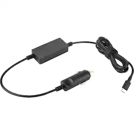 Lenovo - 65W USB-C DC Adapterr - 65 W - 12 V DC, 15 V DC Output - Black