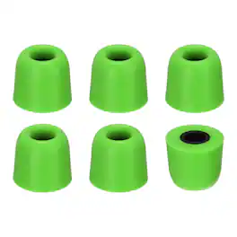 Unique Bargains - Memory Foam Earbud Tips (4.9mm/0.19"), 6pcs/3Pairs - Medium, Noise Isolation, Comfort & Secure Fit for Earphones - Green