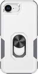 SaharaCase - Raider Series Heavy Duty Kickstand Case for Apple iPhone 16e - Fossil White - Front_Zoom