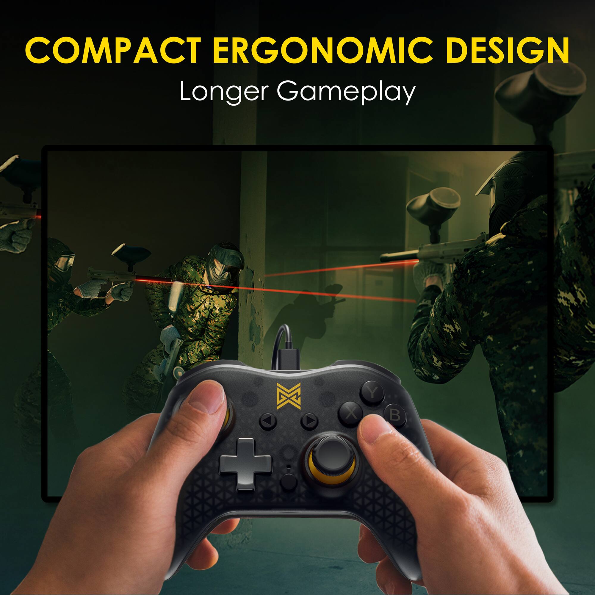 Alt View 15. MGC - MGC Scorpa Wired Gaming Controller for Windows & Android - Black.